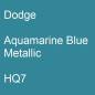 Preview: Dodge, Aquamarine Blue Metallic, HQ7.